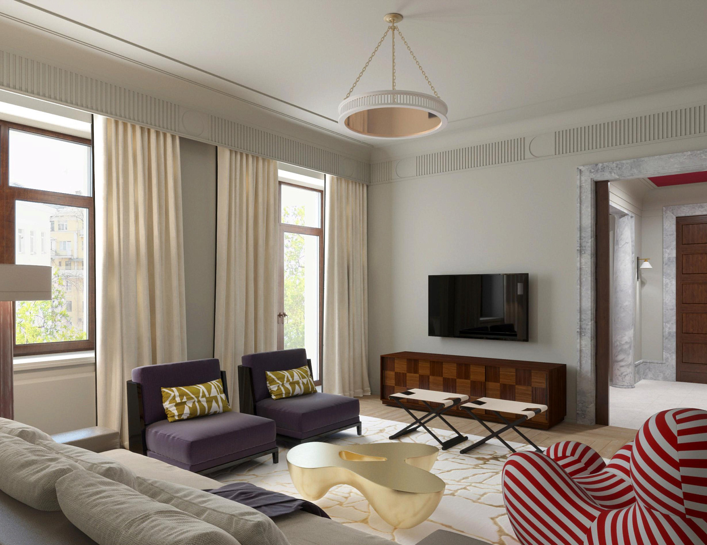 Apartment on Serafimovicha street